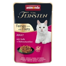 ANIMONDA VOM FEINSTEN CIELĘCINA+FILET Z KURCZAKA SASZETKA 85G